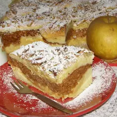Pyszne ciasto ucierane z jabłkami - prosty przepis na deser