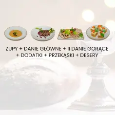 Catering na komunię: zupy, dania główne, gorące, dodatki, przekąski i desery. Sprawdź, ile kosztuje catering na komunię.