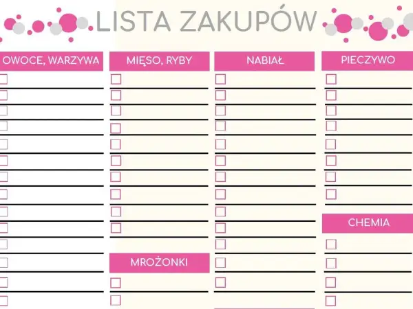 Uniwersalna lista zakupów: Oszczędzaj czas i pieniądze!